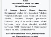 PT BMS Umumkan Hasil Seleksi Berkas, Ratusan Peserta Siap Jalani Tes di Bua
