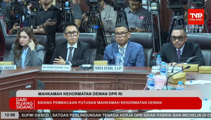 Sahroni, Eko Patrio, dan Nafa Urbach Terbukti Langgar Etik, Dikenai Sanksi Nonaktif
