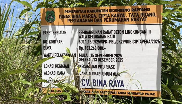 Kadis PUPR Sidrap Tegur CV Bina Raya Terkait Dugaan Pekerjakan Anak di Bawah Umur