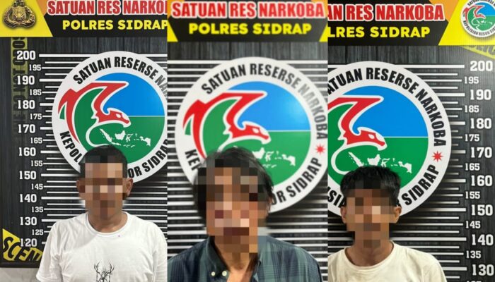 Tiga Terduga Pengedar Ekstasi Diamankan di Maritengngae