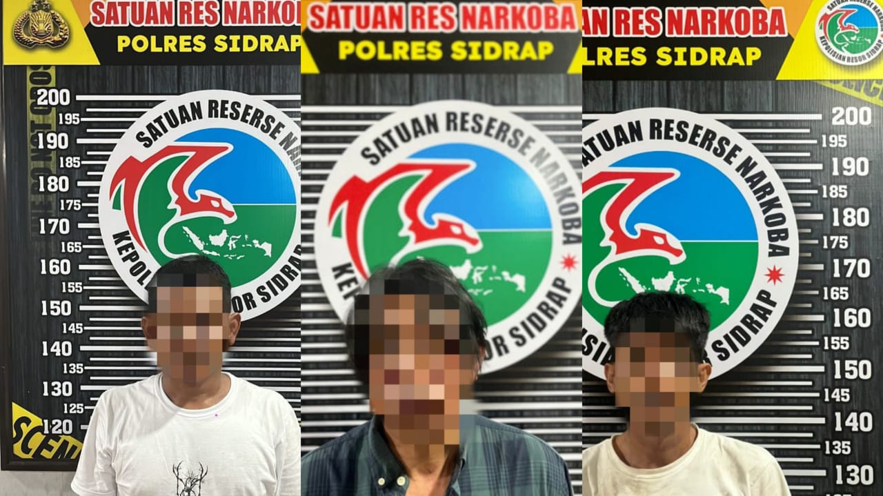Tiga Terduga Pengedar Ekstasi Diamankan di Maritengngae