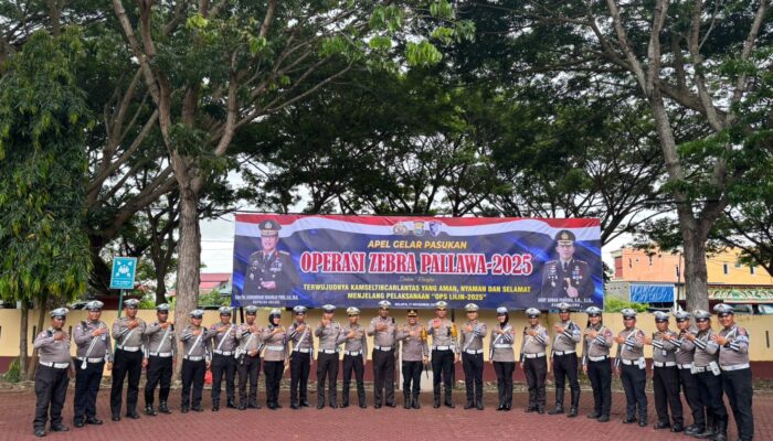 Wujudkan Kamseltibcarlantas Jelang Operasi Lilin, Polres Luwu Mulai Operasi Zebra