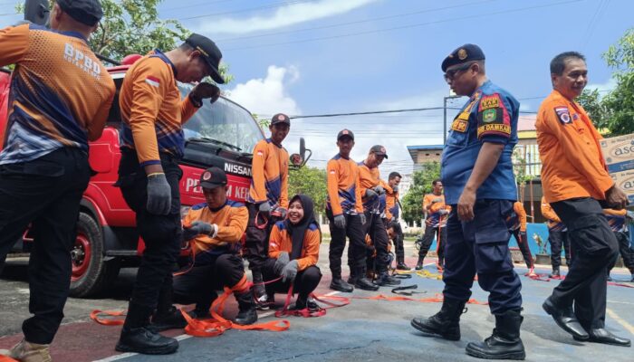Damkar–BPBD Palopo Gelar Pelatihan Penyelamatan Bencana Alam