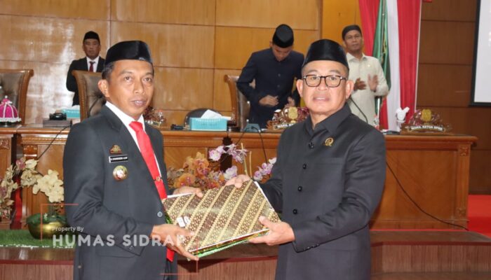 Tok! DPRD dan Pemkab Sidrap Sepakati 3 Ranperda Sekaligus