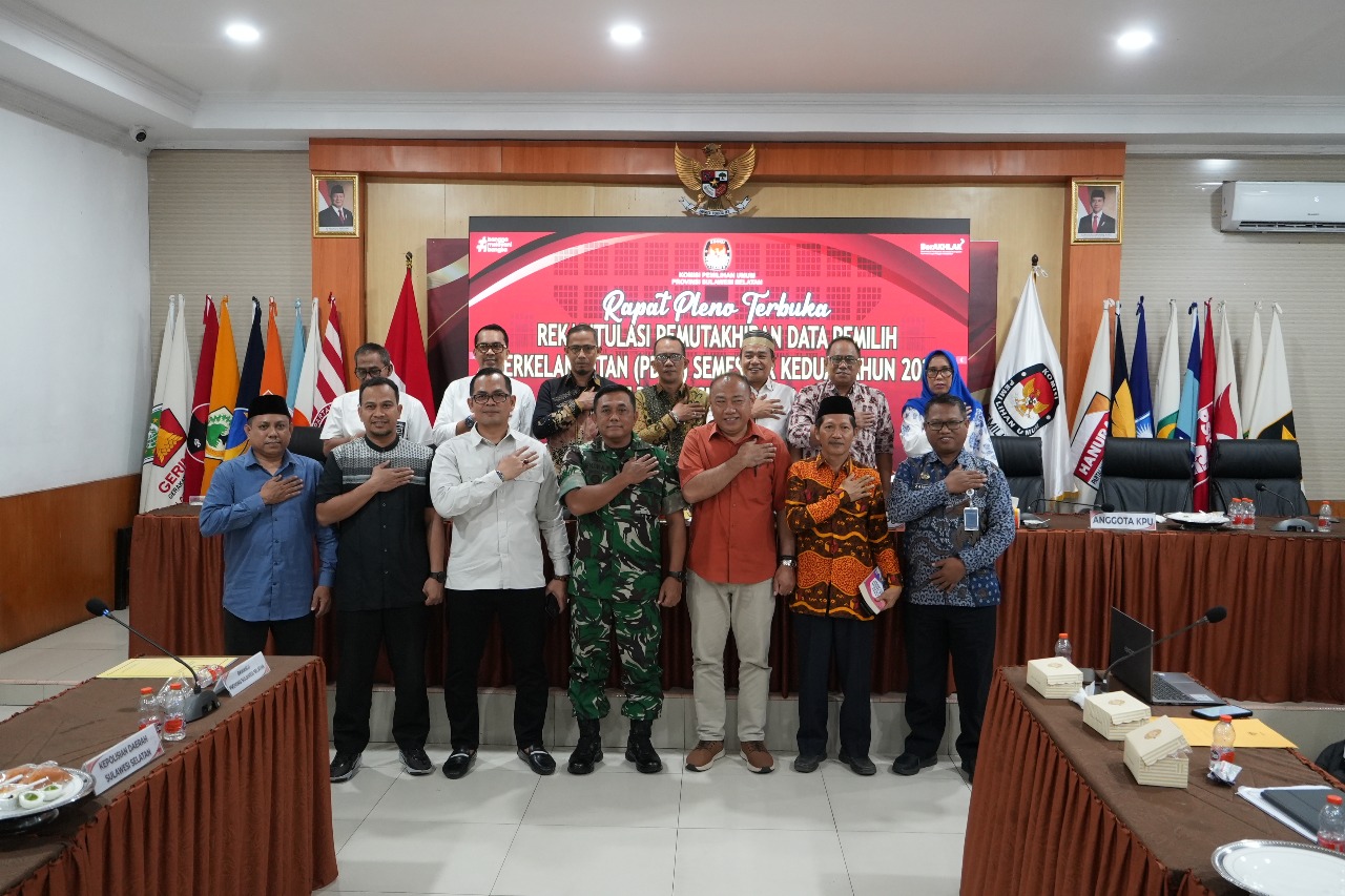 KPU Sulsel Tetapkan 6,9 Juta Pemilih Berkelanjutan di Semester II 2025