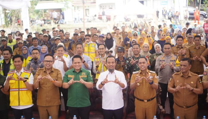 Wabup Bone Hadiri Groundbreaking Proyek Jalan Multiyears Paket 4 di Wajo