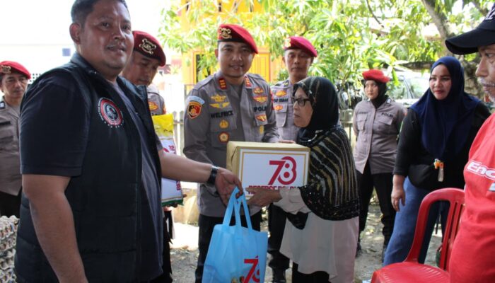 Milad ke-78, Korps Reserse Polres Sidrap Gelar Baksos untuk Kaum Dhuafa