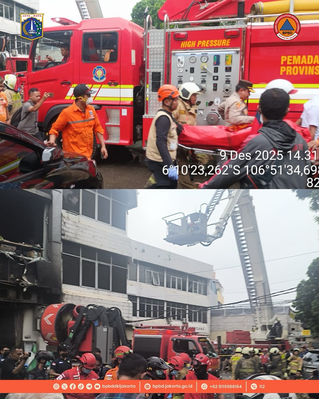 Gedung Terra Drone Terbakar Hebat hingga Tewaskan 22 Orang