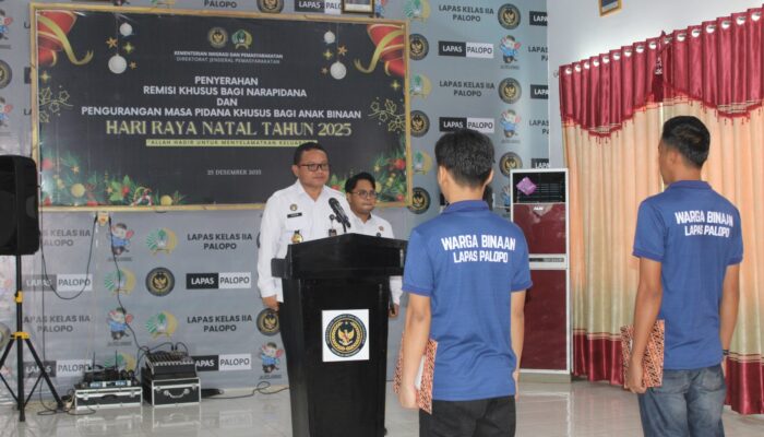 Berkelakuan Baik, Puluhan Napi di Lapas Palopo Dapat Pengurangan Masa Tahanan