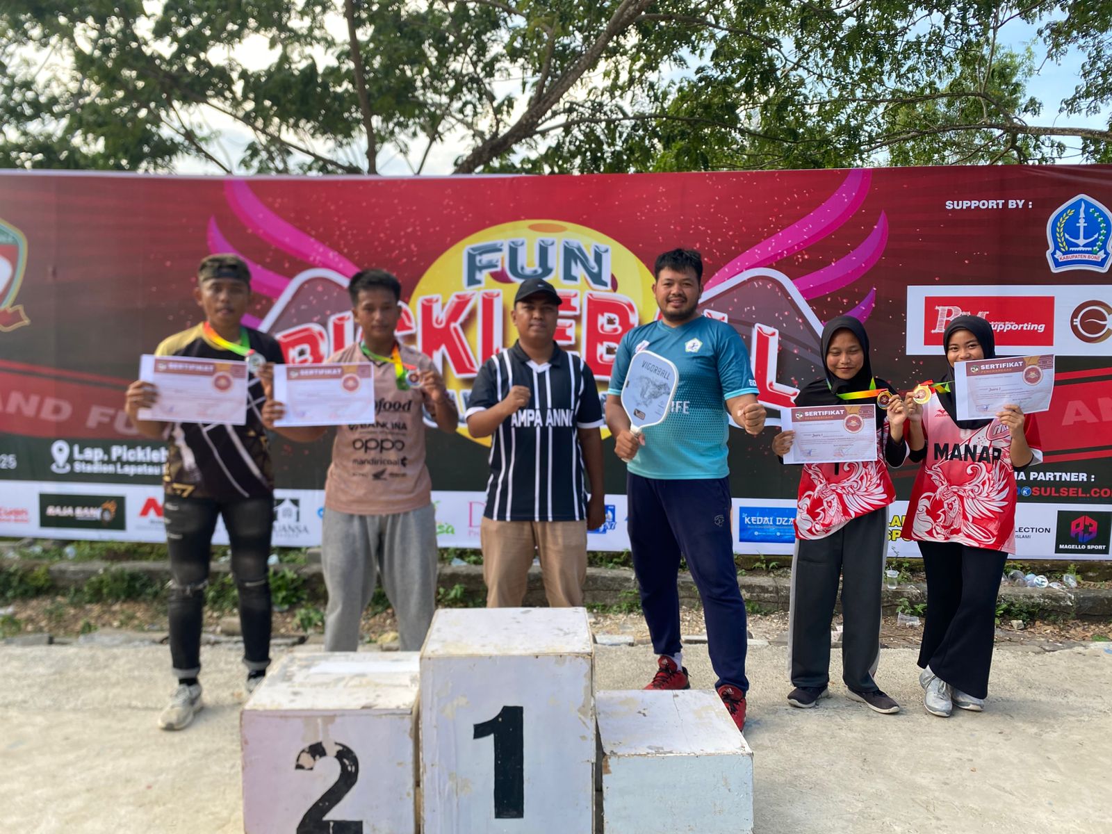 MA Nurul Akbar Pongka Raih Juara di Fun Pickleball Tournament Bone