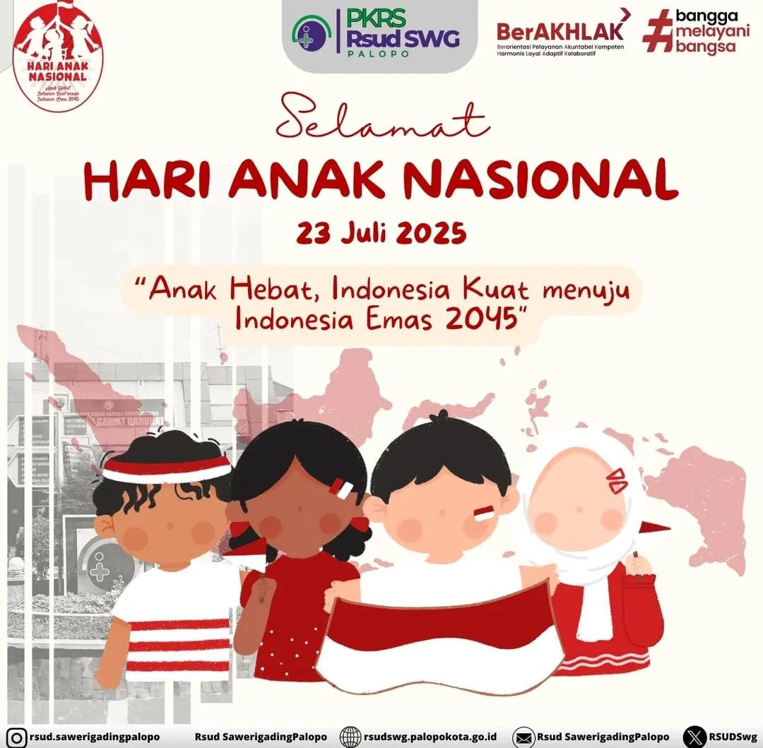 RSUD Sawerigading Palopo Tegaskan Komitmen Layanan Kesehatan Anak di Hari Anak Nasional 2025