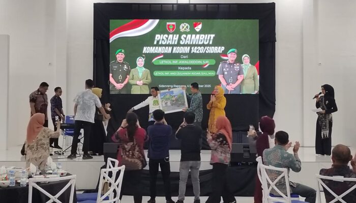 Pisah Sambut Dandim 1420/Sidrap Berlangsung Penuh Kekeluargaan
