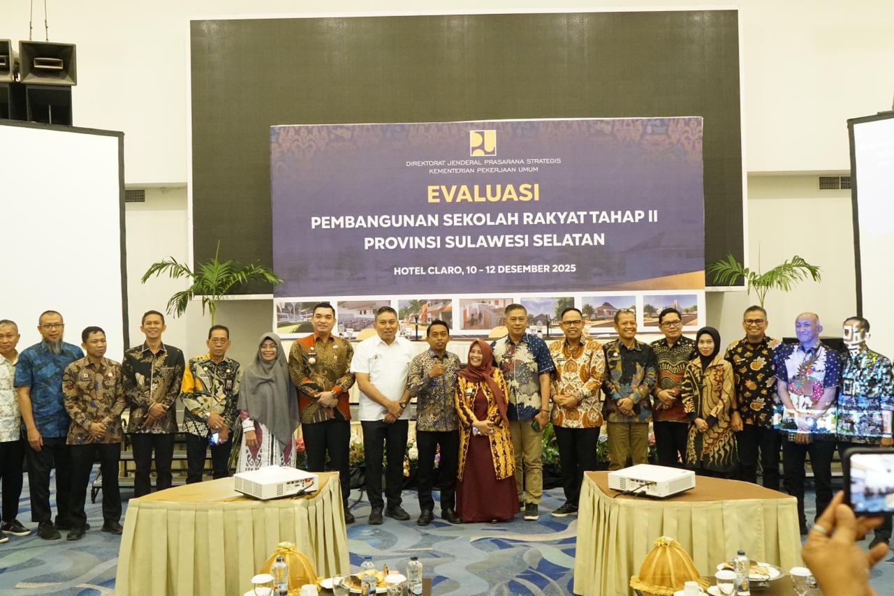 Bupati Sidrap Paparkan Progres Sekolah Rakyat di Forum Evaluasi Kementerian PU