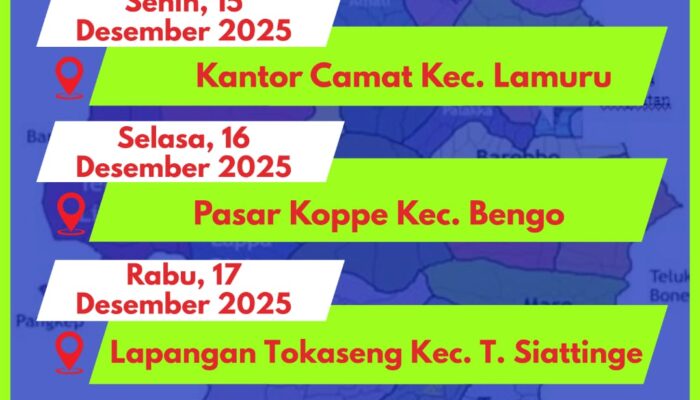 Catat Jadwalnya! Satlantas Polres Bone Gelar SIM Keliling di 5 Kecamatan Pekan Depan