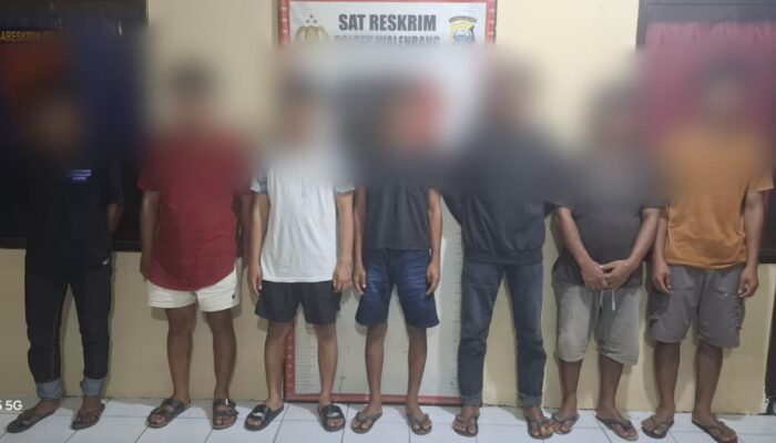 Tega Siram Air Panas ke Anak Kecil, 7 Pemuda Walmas Diringkus Polisi