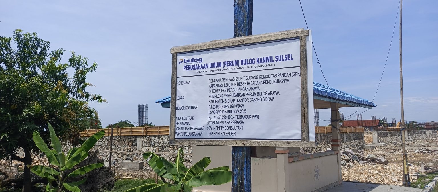 Diduga Tak Kantongi PBG, Pembangunan Gudang Bulog Sidrap di Arawa Disorot