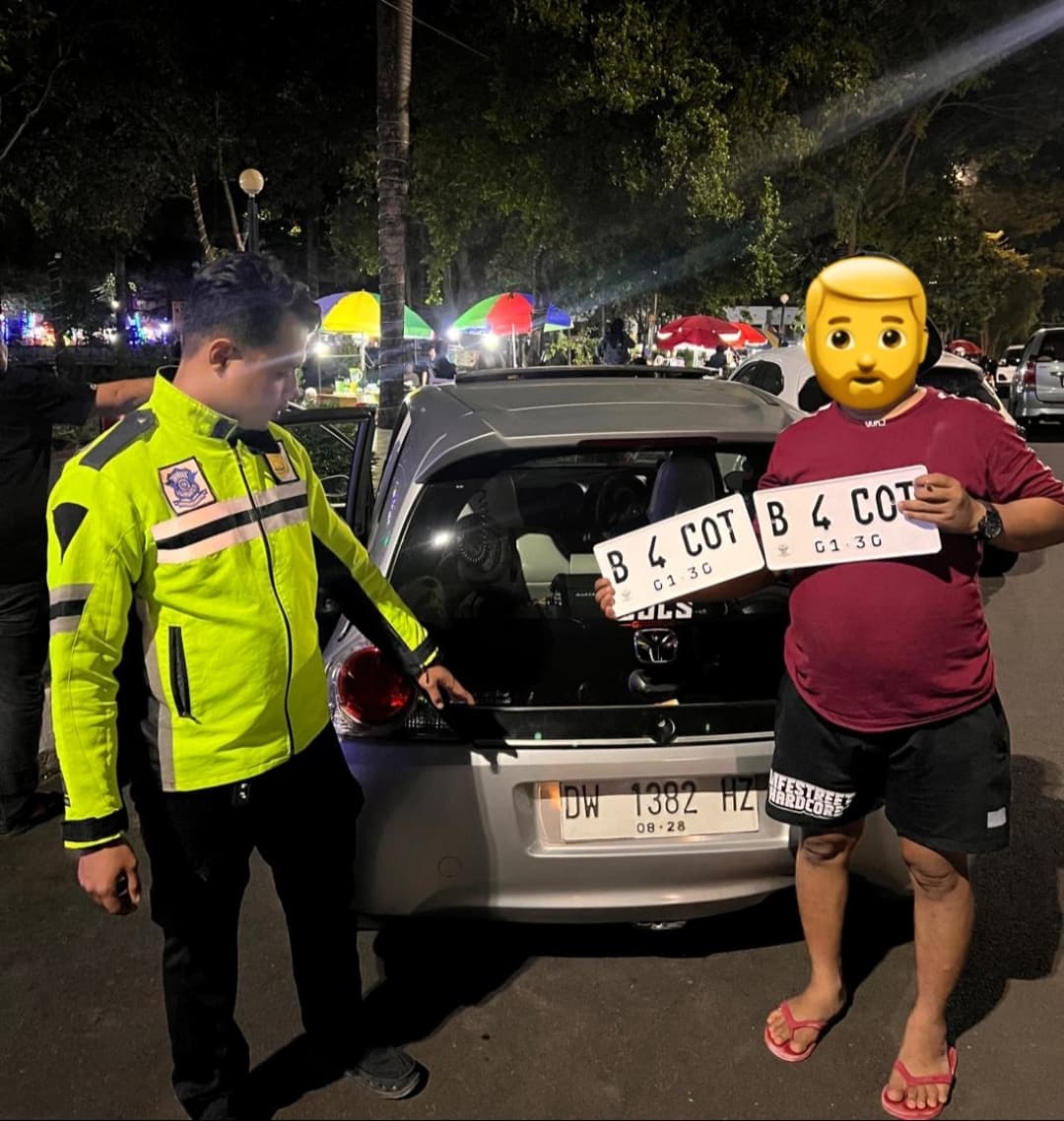 Polantas Bone Tindak Pengendara yang Gunakan Plat Nomor Kendaraan Palsu