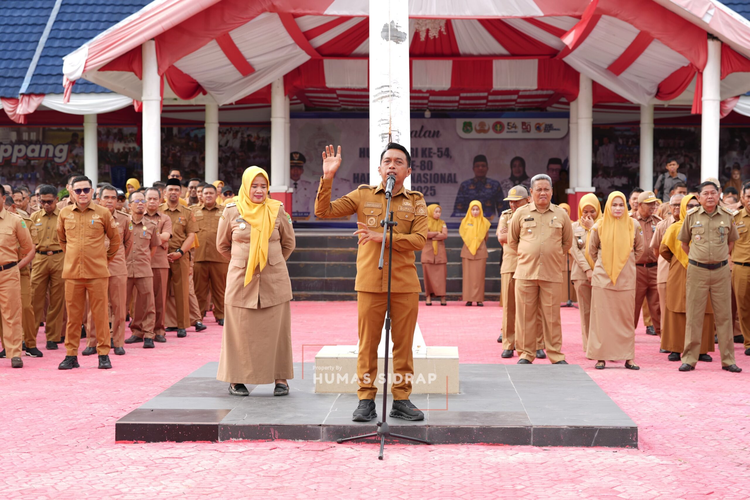 Pimpin Apel Gabungan, Bupati Sidrap Gaungkan Yel-Yel “Tanam, Panen, Hilirisasi”