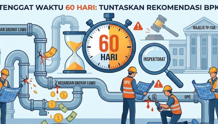 60 Hari Deadline Tindak Lanjut Temuan BPK, Inspektorat Luwu Pantau OPD Tiap Dua Pekan