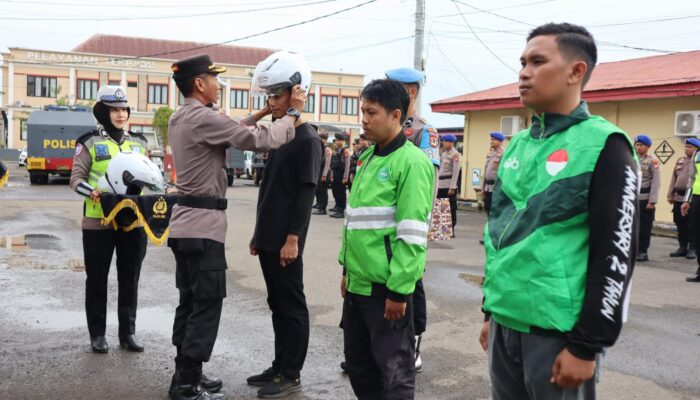 Polres Bone Gelar Apel Ojol Kamtibmas, Perkuat Sinergi Jaga Keamanan Kota