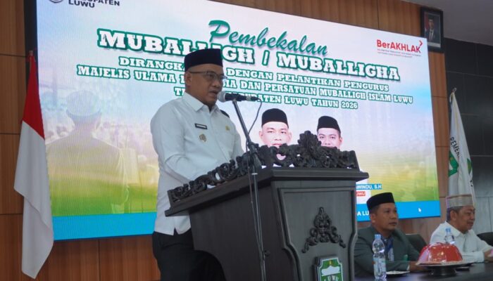 Lantik Pengurus MUI dan Persamil, Bupati Luwu Soroti Maraknya Kasus Perceraian