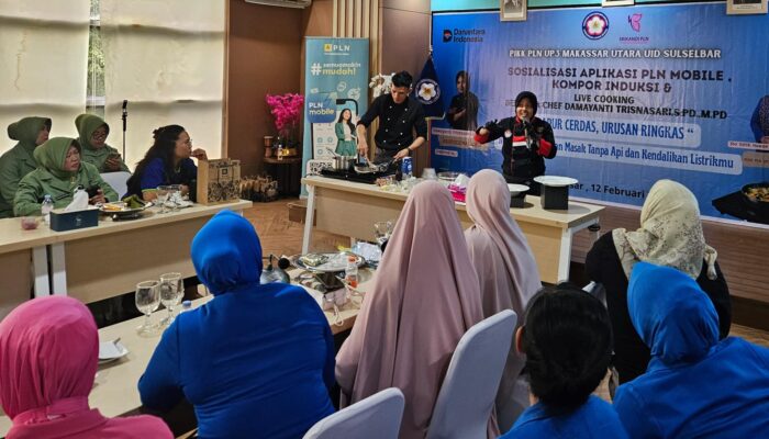 Kaprodi Seni Kuliner UMS Rappang Edukasi Penggunaan Kompor Induksi dalam Live Cooking PLN