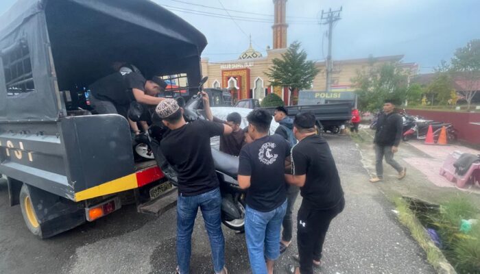 Sikat Balap Liar di Desa Solo, Satlantas Polres Bone Amankan 16 Motor