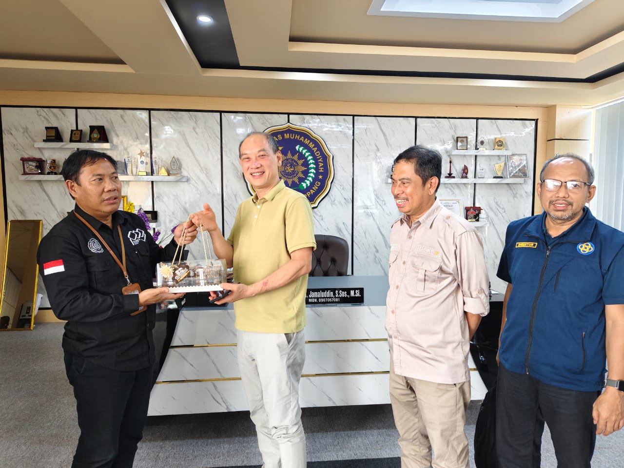 Rektor UMS Rappang Terima Kunjungan Mitra Taiwan, Bahas Penguatan Program Magang Internasional