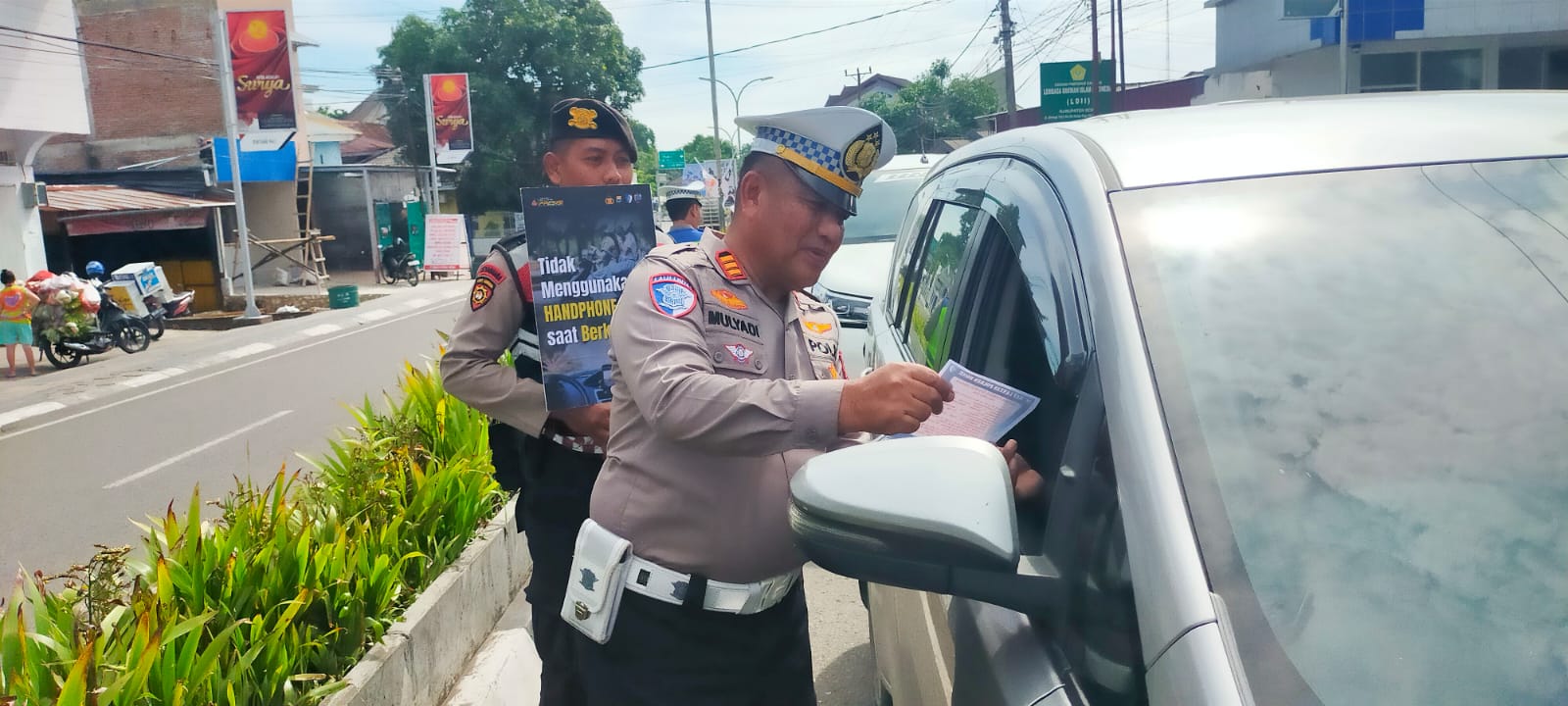 Kasat Lantas Polres Bone Pimpin Sosialisasi Ops Keselamatan