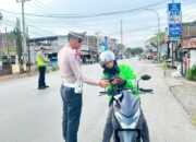 Satlantas Polres Luwu Jaring Motor Tanpa Pelat Nomor di Depan Mapolsek Belopa