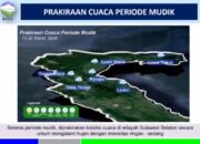 Mudik Lebaran 2026: BMKG Ingatkan Potensi Hujan di Sulawesi Selatan
