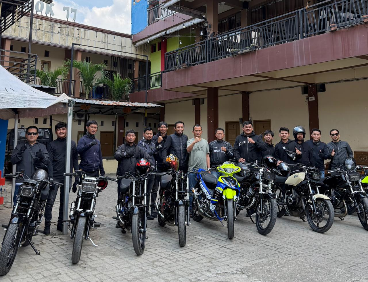 Ketua IMI Sidrap Wasianto Lepas Rombongan Touring Promosikan Potensi Wisata ke Toraja