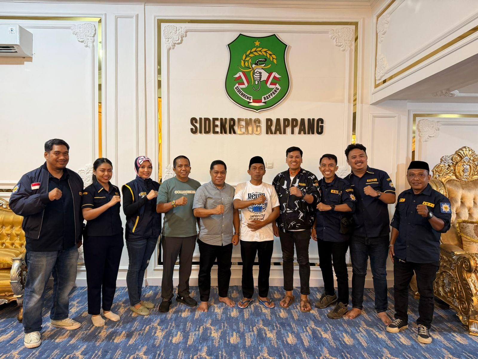 Dampingi DPD I AMPI Sulsel Temui Bupati Sidrap, IJ Harap Pengurus Baru Bersinergi