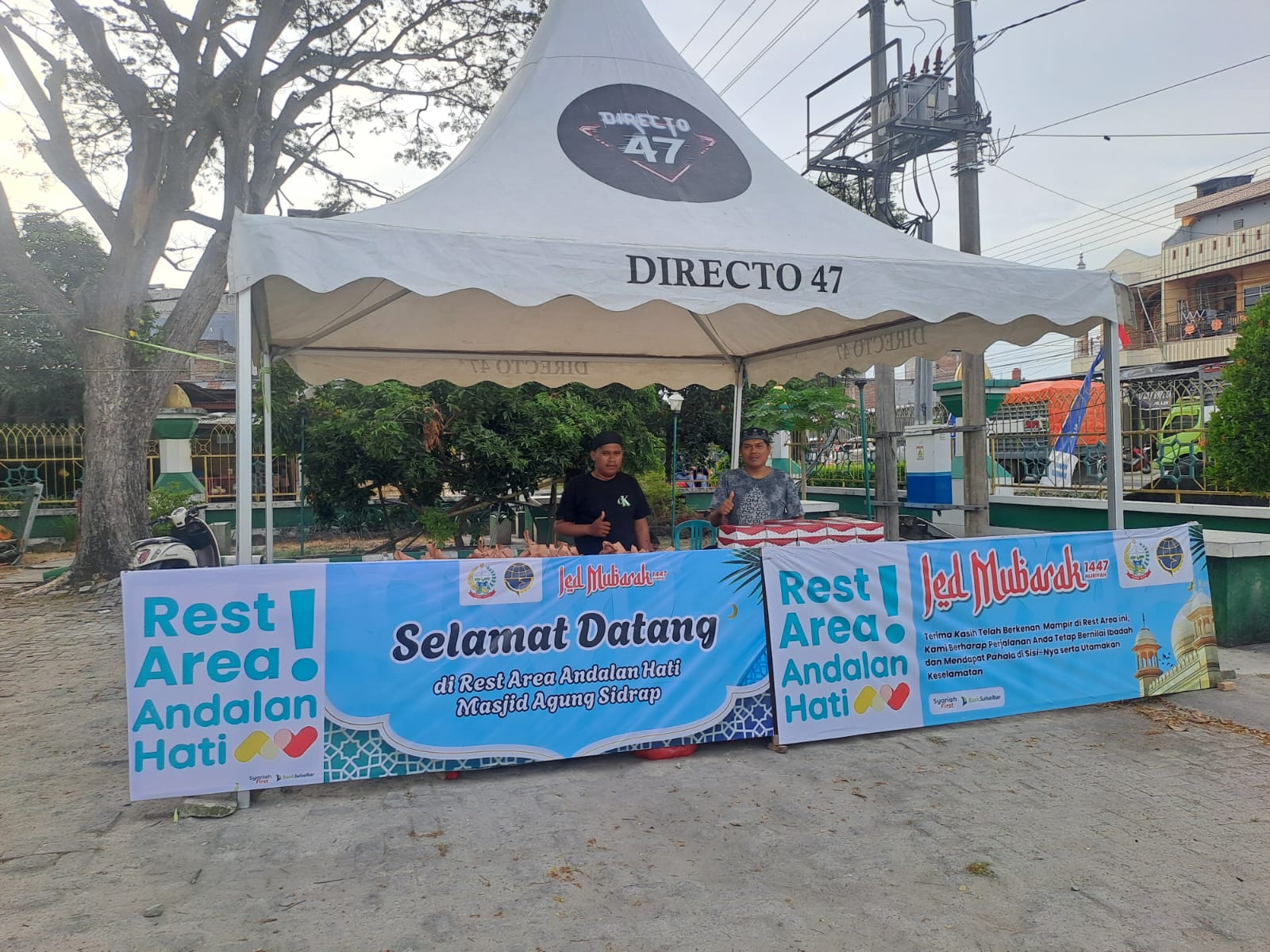 Pemprov Sulsel Hadirkan Rest Area Andalan Hati di Masjid Agung Sidrap