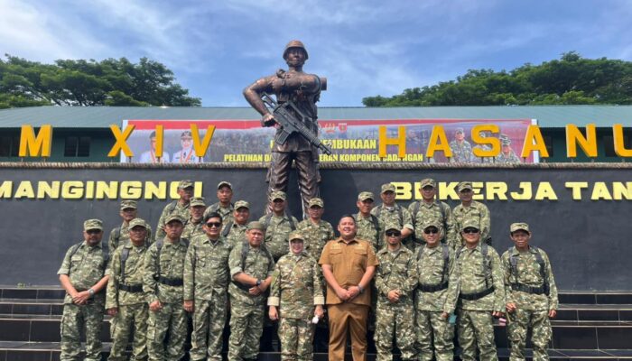 Wabup Sidrap Hadiri Pembukaan Latsarmil Komcad ASN 2026 di Gowa