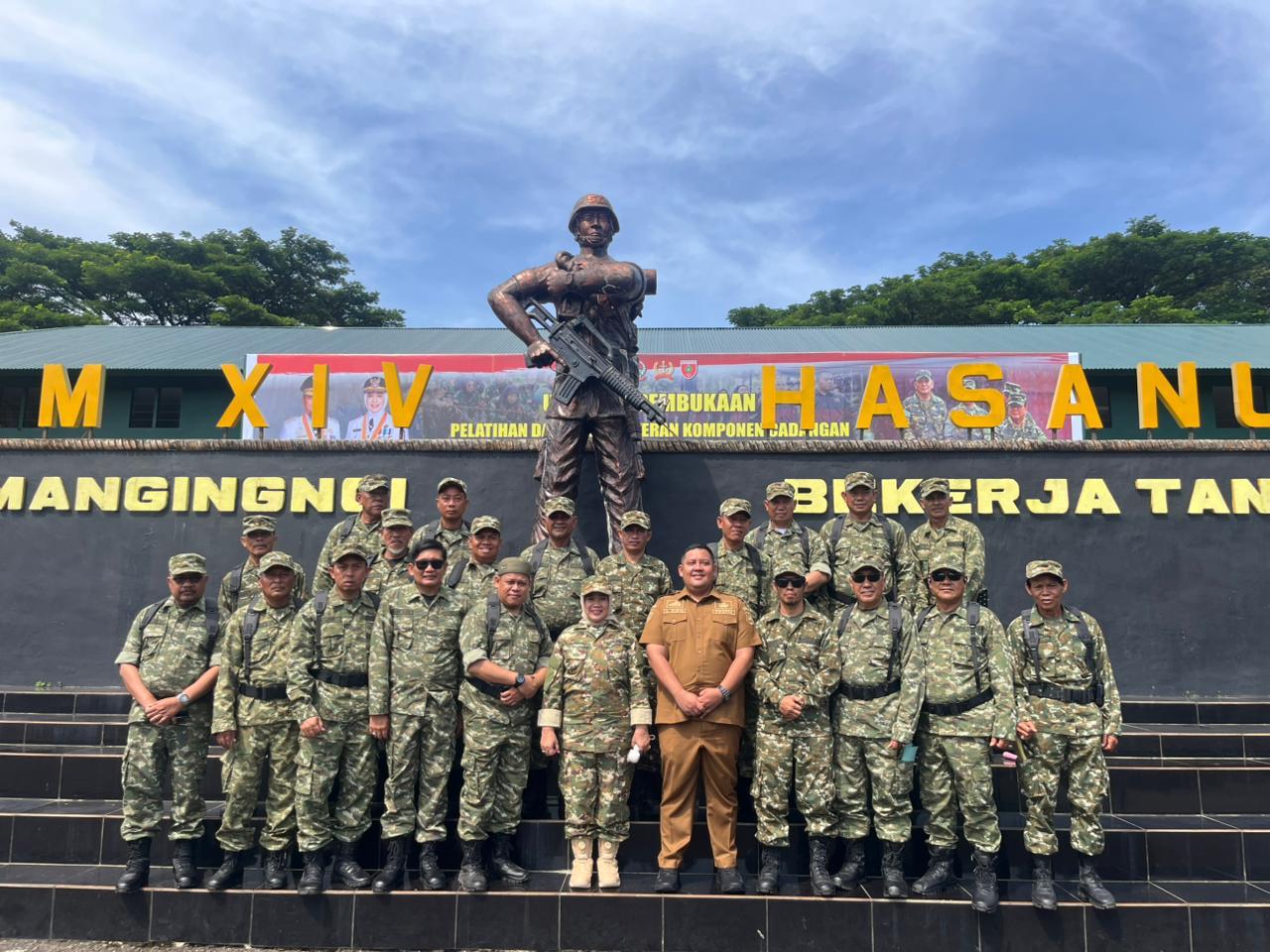 Wabup Sidrap Hadiri Pembukaan Latsarmil Komcad ASN 2026 di Gowa