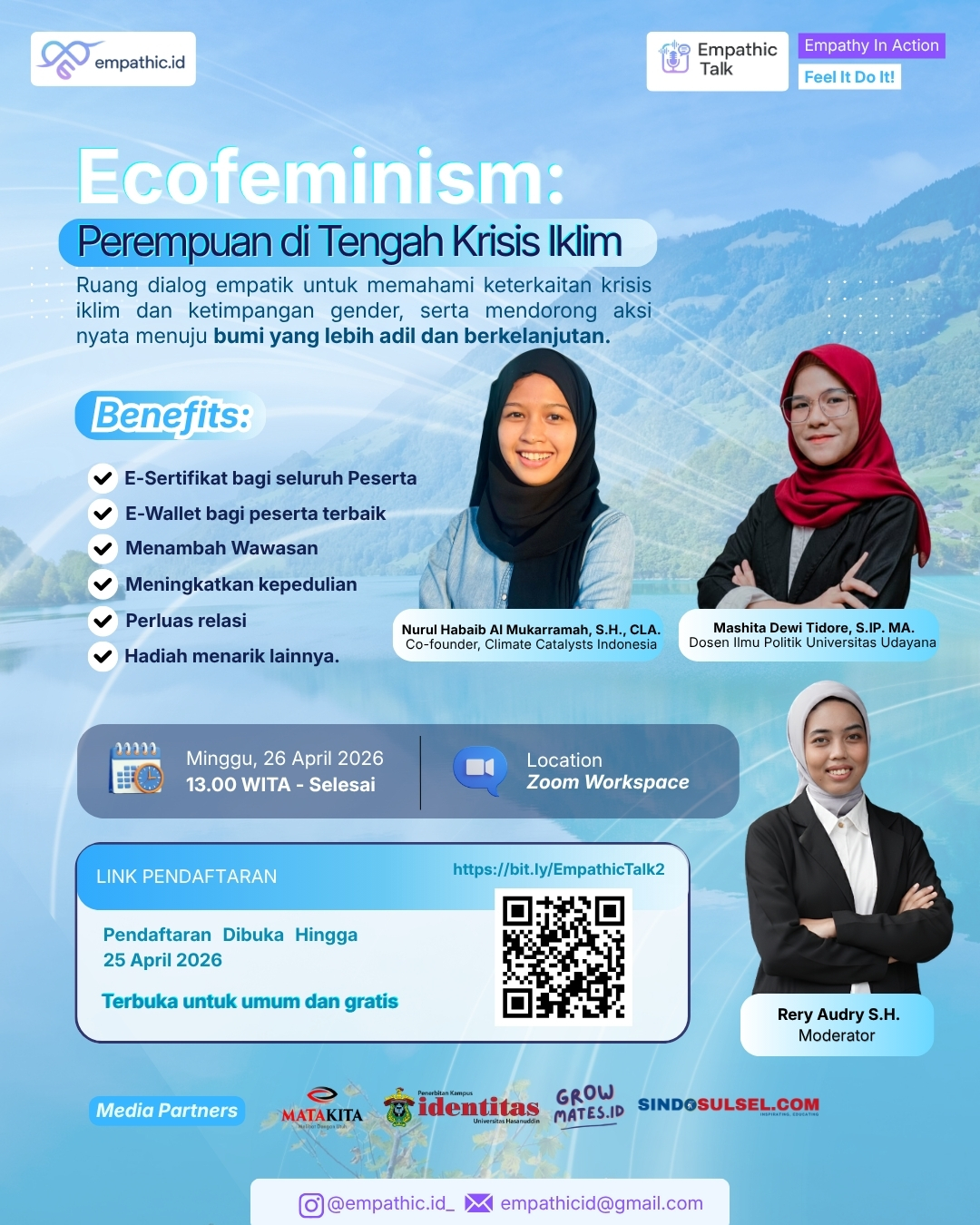 Angkat Isu Ecofeminism, Empathic Talk Vol II Soroti Peran Perempuan di Tengah Krisis Iklim