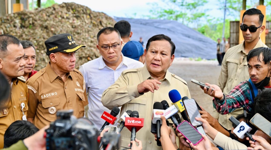 Tinjau TPST BLE di Banyumas, Presiden Prabowo Jadikan Pengelolaan Sampah Prioritas Nasional