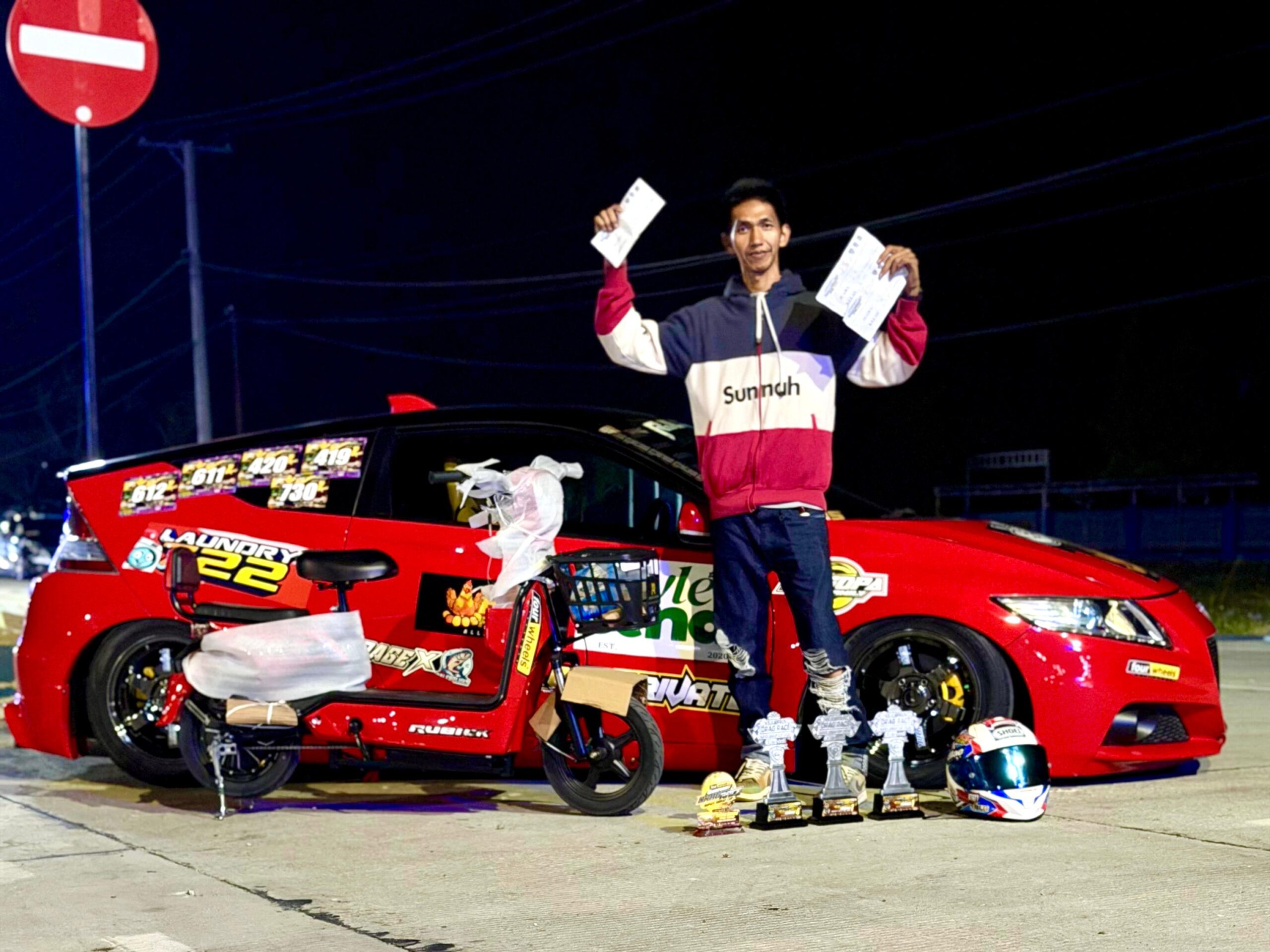 Hendra Intil Borong Dua Gelar Juara di Kejurprov Drag Race Bupati Sidrap Cup 2026
