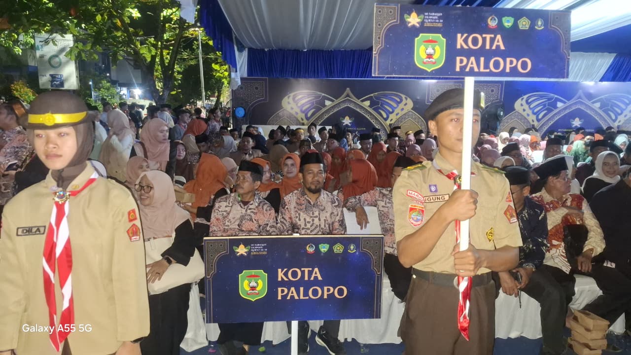 Gubernur Sulsel Buka MTQ XXXIV di Maros, Kafilah Palopo Tampil Kompak