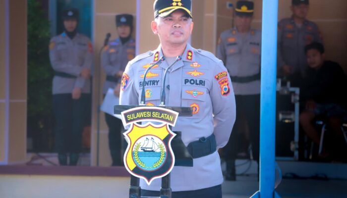 Kapolres Sidrap Pimpin Upacara Pembukaan Latihan Kerja 75 Siswa Bintara Polri 2026