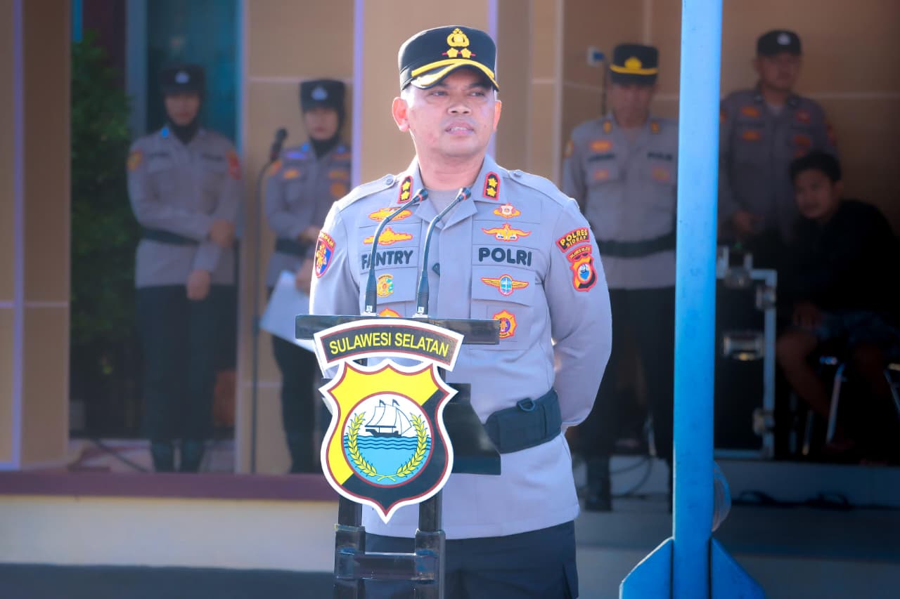 Kapolres Sidrap Pimpin Upacara Pembukaan Latihan Kerja 75 Siswa Bintara Polri 2026