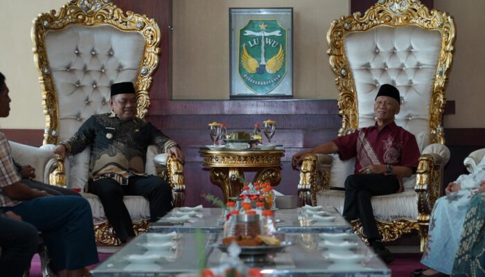 Apresiasi Kesuksesan HJL dan HPRL, Datu Luwu Andi Maradang Mackulau Temui Bupati Luwu