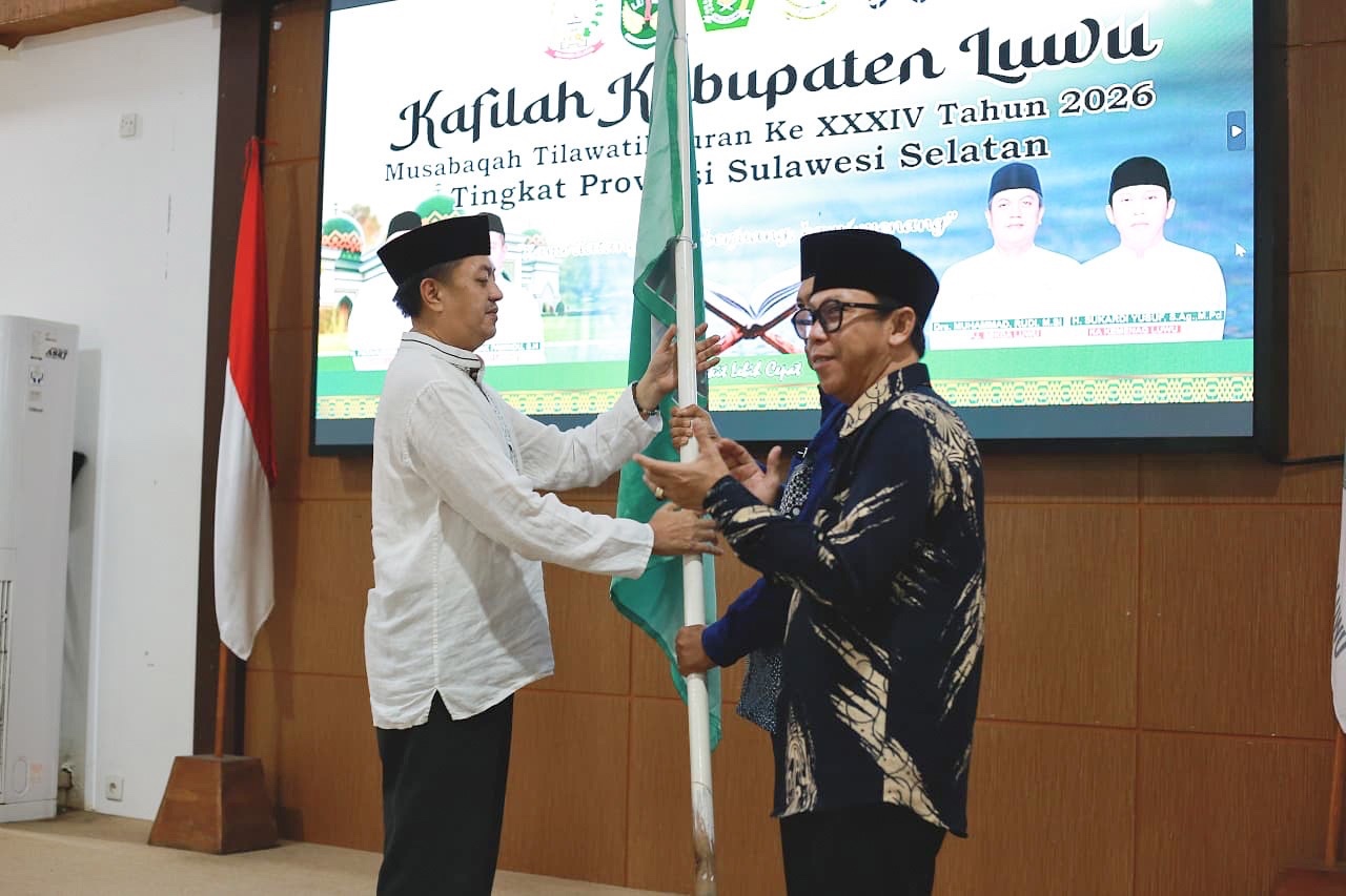 Lepas 150 Anggota Kafilah MTQ XXXIV, Ini Pesan Pj Sekda Luwu