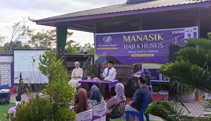 Siap Menuju Tanah Suci, 105 CJH An-Nur Maarif Sidrap Ikuti Manasik Haji Khusus