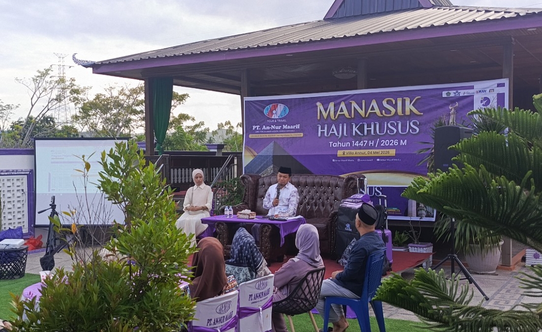 Siap Menuju Tanah Suci, 105 CJH An-Nur Maarif Sidrap Ikuti Manasik Haji Khusus