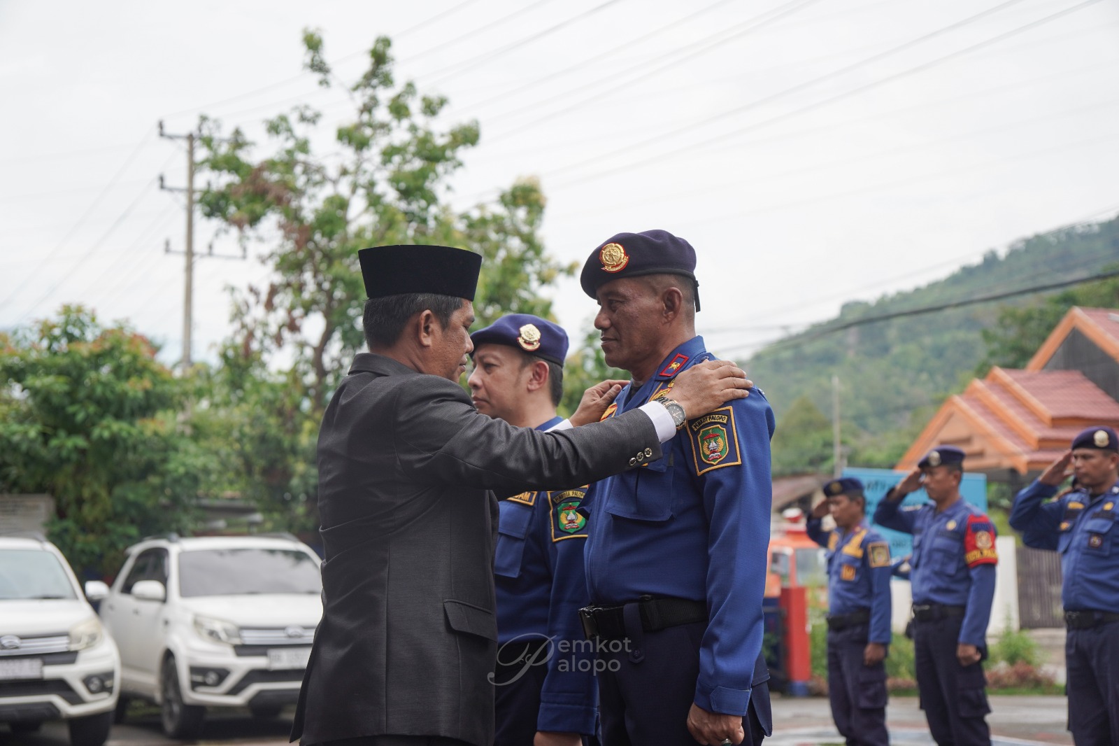 Apel Pembaretan Damkar Palopo, Kadis dan Sekdis Kenakan Baret Biru