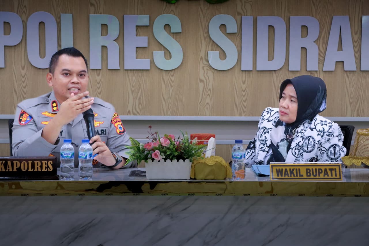 Terima Kunjungan PGRI, Kapolres Sidrap Pastikan Keamanan Porsenijar 2026