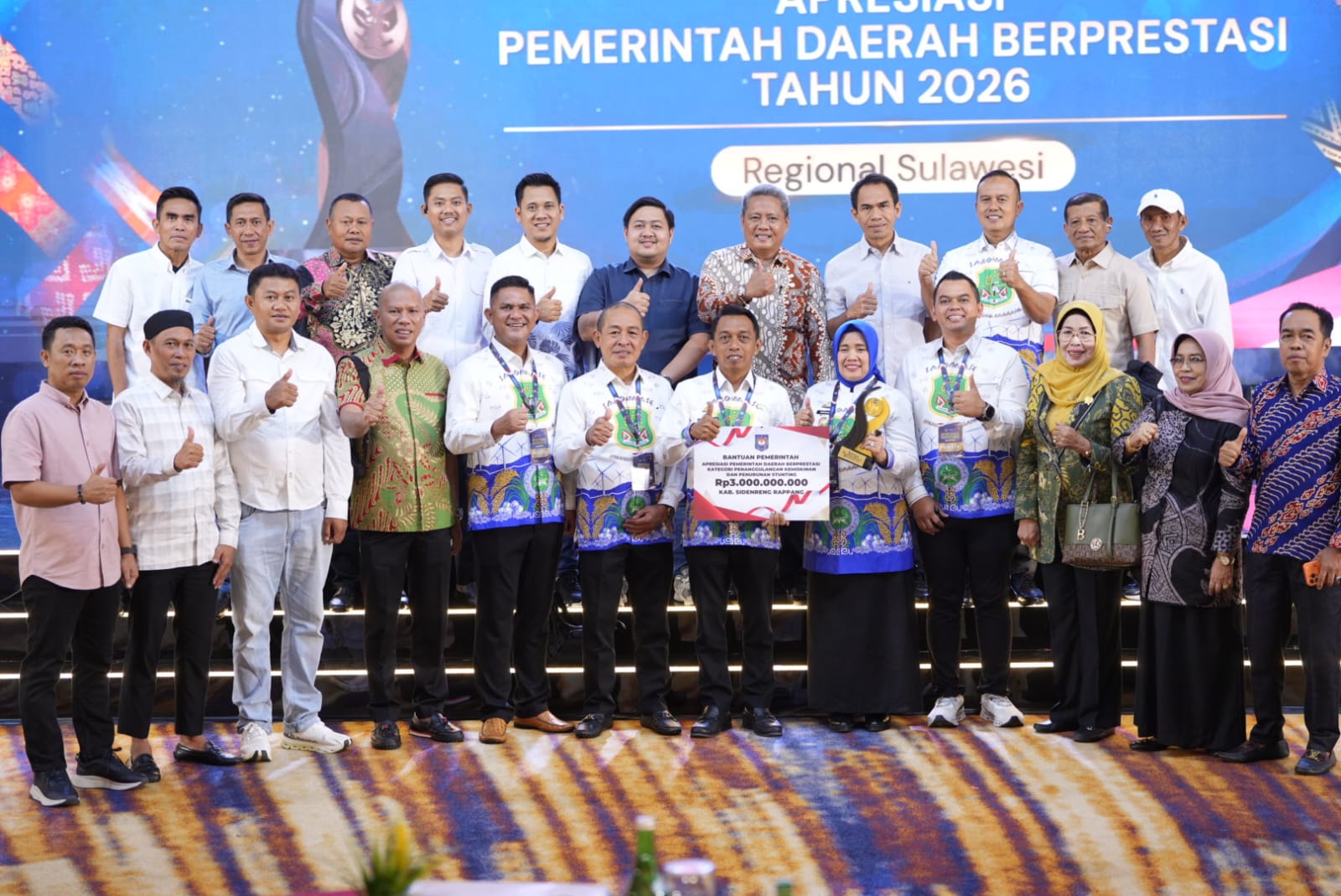 Sukses Tekan Angka Stunting, Pemkab Sidrap Dapat Insentif Fiskal Rp3 Miliar