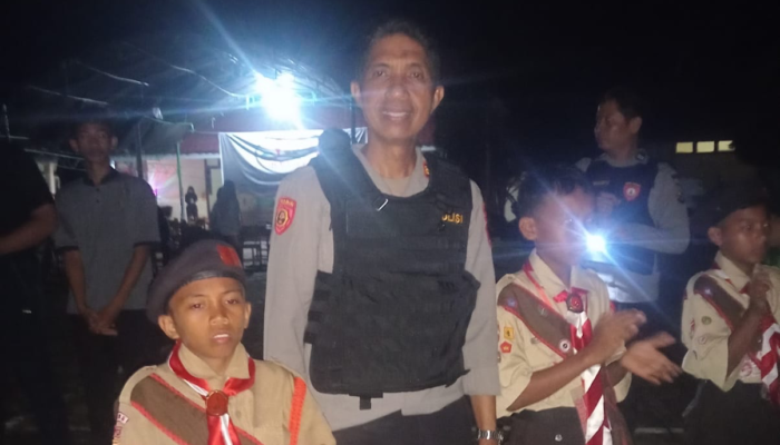 Polres Luwu Patroli Malam di Perkemahan SMKN 11 Luwu, Antisipasi Gangguan Kamtibmas di Bua